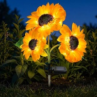 Lampu Bunga Higan Bana Tenaga Surya Tahan Air untuk Luar Ruangan, Lampu LED Dekoratif Taman dari Senja hingga Fajar