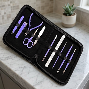 Set de Manicura y Pedicura Profesional ASAP para Hombres y Mujeres, Kit Clásico de Cuidado de Uñas de Metal con Tijeras y Cortaúñas - Product Image 5