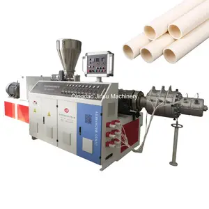 Doppeltextrusion Schraubextrusion Kunststoff-PVC-Pippenherstellungsmaschine Extrusionslinie Maschinen