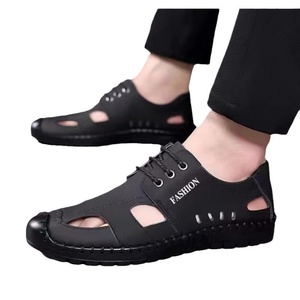 Nuovi Sandali Casual da Uomo 2025, Traspiranti e Leggeri, <span class=keywords><strong>Scarpe</strong></span> Estive <span class=keywords><strong>in</strong></span> Pelle con Fori, Antiscivolo, Suola Piatta con Soletta <span class=keywords><strong>in</strong></span> PU - Product Image 5