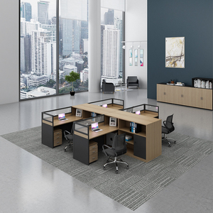 Mobília do escritório com cubículo Mesa executiva do computador Workstation e pessoal Tabela e cadeira ajustadas - Product Image 4