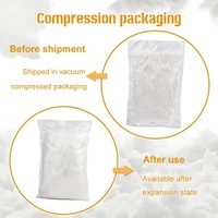 Remplissage de coussin en fibre de polyester traitée, écologique, 200 g, pré-emballé, pour jouets en peluche