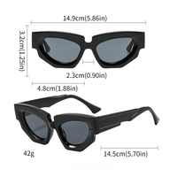 Lunettes de soleil tendance de haute qualité avec verres AC, style rétro, unisexes, décontractées, protection UV