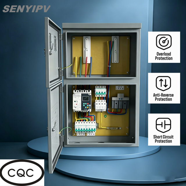 50kW Outdoor Combined Distribution Box, 2-in 1-out, Electrical Equipment with Residual Current Protection