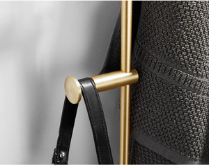 Porte-serviettes en or brossé, 1 pièce, suspension murale pour serviettes et vêtements - Product Image 3