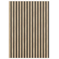 Panneaux de bardage et de façade en aluminium à effet bois, lattes verticales pour plafonds, murs-rideaux et murs extérieurs