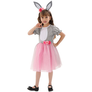 Disfraz <span class=keywords><strong>de</strong></span> <span class=keywords><strong>Conejita</strong></span> Beige para Niños, Disfraz <span class=keywords><strong>de</strong></span> Conejo <span class=keywords><strong>de</strong></span> Pascua, Mono con Falda Tutú y Diadema, Disfraz <span class=keywords><strong>de</strong></span> Juego <span class=keywords><strong>de</strong></span> Rol para Niñas - Product Image 5