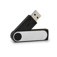 Flash Drive USB putar Logo kustom dengan stik memori 2GB hingga 64GB USB 2.0 & 3.0 untuk fotografi