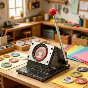 <span class=keywords><strong>Machine</strong></span> à fabriquer des badges, équipement de presse carrée pour la production d'aimants de réfrigérateur en acrylique et de badges - Product Image 6