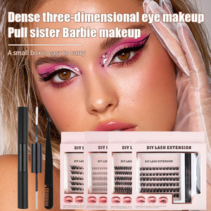 Kit d'extension de cils DIY, cils en cluster, 10-14 mm, volume naturel, cils faux individuels, extensions de cils DIY, ensemble de <span class=keywords><strong>maquillage</strong></span> - Product Image 1