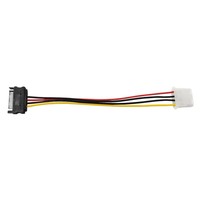 Adaptador de Corriente Molex a SATA, Cable Convertidor IDE de 4 Pines a Serial ATA de 15 Pines con Conexión Segura