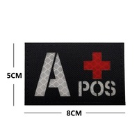 Patch Réfléchissant Personnalisé en Gros pour Groupe Sanguin IR A B O – Identification Nocturne