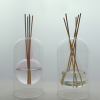 Diffuseur de table en verre borosilicate à double paroi créatif, vase à fleurs, multi-usages, huile essentielle, hydroponie