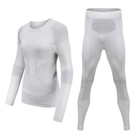 Série Hiver Argentée – Collant de Compression Unisexe pour Ski, Sport, Fitness, Marathon, Motif Léopard, 100% Nylon, Fonctionnel et Anti-Humidité