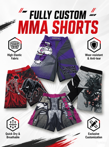 High Performance Men's MMA Shorts Breathable Athletic Training <strong>Trunks</strong> With Stretch Panels <strong>Customizable</strong> Team Logo - Product Image 2