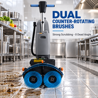 Mesin Pembersih Lantai Ringan RoadFloors Lebar Pembersihan 430mm, Mesin Pengering dan Pembersih untuk Hotel, Restoran, dan Rumah Sakit