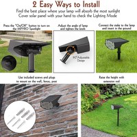 Wason Factory 20LED ultra lumineux IP65 extérieur étanche paysage solaire Spot sans fil jardin pelouse Spike Light