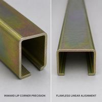 Acier galvanisé jaune irisé en forme de C pour carrosserie de camion, remorque, cadre de caravane, décoration de villa – Approvisionnement direct usine