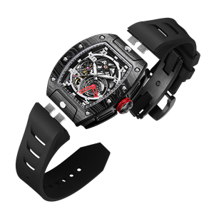 Hanboro của nam giới tất cả các sợi carbon brazed xem nhanh chóng phát hành dây đeo thiết kế utt-cạnh thời trang tự động cơ khí trường hợp - Product Image 3