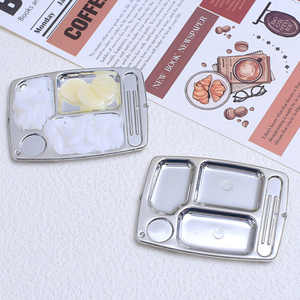 Mini Plato de Resina para Juego de Imitación, Modelo de Comida Rápida en Miniatura, Reutilizable, Realista, Educativo, para Casa de Juegos y Cocina - Product Image 1