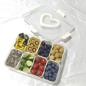 Portable Hand-Held Plastic Heart-Shaped Food <b>Storage</b> <b>Box</b> Fresh-Keeping Refrigerator Compartment Draining <b>Box</b> Picnic Fruit <b>Box</b> - Product Image 2