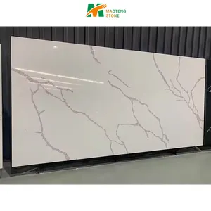 Artificial Nuvo Quartz Slab Stone Marble Look For Counter top Hotel Wall Decoration House Wall Covering