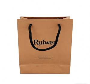 Bolsas de Papel Kraft Personalizadas de Fábrica, Tamaño Personalizado para Ropa y Alimentos, Cajas de Papel con Impresión de Logotipo para Compras - Product Image 5