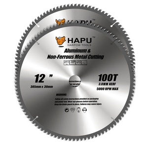 Hoja de sierra de <span class=keywords><strong>inglete</strong></span> de 12 pulgadas Hoja de sierra circular Hoja de sierra TCT de corte de aluminio para aluminio 305mm 100T (una pieza) - Product Image 5