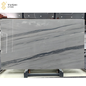 Panneaux muraux naturels blancs du Brésil YUSHI, dalles de quartzite Mont Blanc personnalisables, polies, grandes dalles, 1 an, villa, hôtel, <span class=keywords><strong>escalier</strong></span> - Product Image 1