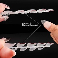 Nouvelles capsules d'ongles ovales courtes à presser, couvrance totale, finition mate transparente, sans préparation, en coffret