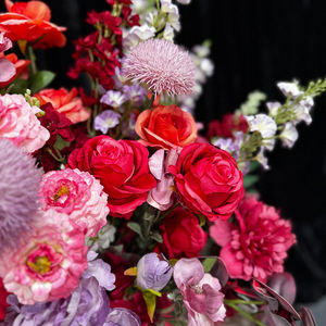 Centro de Mesa de Flores Artificiales de Seda Simuladas Realistas Estilo Monet, Accesorio Floral para Decoración de Fondo de Boda - Product Image 3