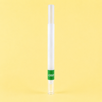 Papier à rouler pré-roulé 84 mm avec filtre en verre droit, cônes pré-roulés en verre transparent, étiquette personnalisée pour tube de papier à rouler