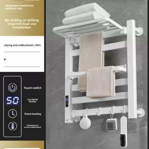 Sèche-serviettes électrique intelligent à température constante, antibactérien, mural, chauffage domestique, sans perçage, design moderne - Product Image 5