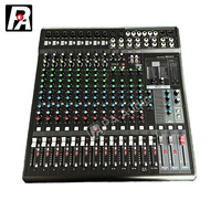 Console de mixage audio professionnelle MG16X 16 canaux en métal, entrées XLR/RCA, effets intégrés, USB, Bluetooth, égaliseur 3 bandes, 2 stéréo
