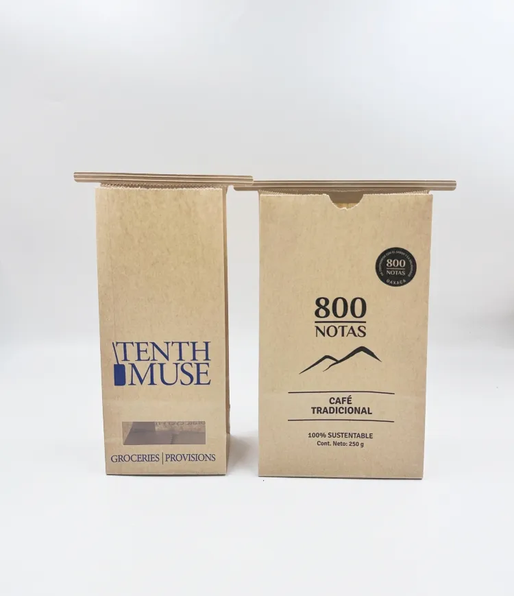 Resealable कैंडी स्नान लवण चाय रोटी सेंकना पैकेज पाउच टिन टाई क्राफ्ट खिड़की के साथ कॉफी पेपर बैग