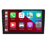 Radio de Auto con Pantalla Táctil IPS Doble DIN de 9 Pulgadas, Reproductor GPS, Carplay Inalámbrico, Bluetooth, Wifi, Video, Audio, Unidad Principal Multimedia