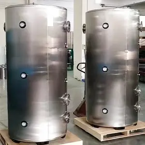 Serbatoio di acqua calda isolato in acciaio inossidabile da 1000 litri di grandi dimensioni per pompa di calore solare e caldaia