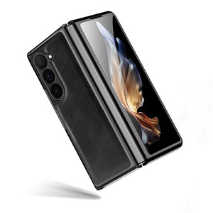 Para Samsung Z Fold 6 Phone Case Galvanizado Drop-Resistant Crazy Horse Pattern Protective Case para Samsung Z Fold 5 4 <span class=keywords><strong>3</strong></span> - Product Image 1