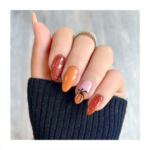 <span class=keywords><strong>Faux</strong></span> ongles longs en forme d'amande de bonne qualité, ongles miroir nude, pointes à dessiner, art des ongles noirs, <span class=keywords><strong>faux</strong></span> ongles à presser personnalisés - Product Image 6