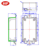 Scatola di Controllo in Plastica ABS IP54 Personalizzata OEM, Contenitore Elettronico HF-N-48 Hongfa Shunda Industrial Electric