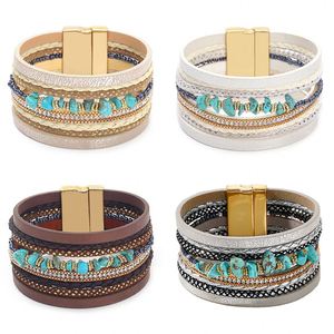 Handmade <b>Leather</b> <b>Bracelet</b> Source Factory China Bulk Order Discount Holiday Gift for Women ASTM Standard 316L - Product Image 2