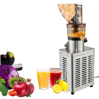 Nouvelle Machine à Jus Industrielle à Pression à Froid, Extracteur de Jus de Fruits et d'Oranges 300-4000W, Grande Goulotte d'Alimentation pour Gingembre et Carottes