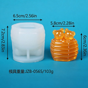 3D Bear Shape Silicone <b>Mold</b> Cake Decorating Tool Easy Demoulding Fondant Sugar Craft Baking Mould - Product Image 2