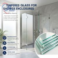 Verre trempé haute résistance EN 12150 pour façades commerciales, haute qualité