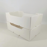 Boîte à avocat en plastique ondulé imprimée sur mesure, emballage de fruits recyclable, conteneur écologique imprimé en flexo pour produits frais