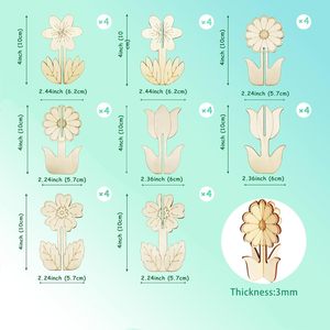 Manualidades <span class=keywords><strong>de</strong></span> <span class=keywords><strong>madera</strong></span> con flores 3D <span class=keywords><strong>para</strong></span> <span class=keywords><strong>pintar</strong></span>, rodajas <span class=keywords><strong>de</strong></span> <span class=keywords><strong>madera</strong></span> sin terminar <span class=keywords><strong>para</strong></span> manualidades, adornos <span class=keywords><strong>de</strong></span> flores <span class=keywords><strong>para</strong></span> <span class=keywords><strong>pintar</strong></span> y decorar - Product Image 3