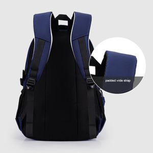 Blue Waterproof <b>Backpack</b> <b>Large</b> Capacity Travel High School College Student Bookbag Rucksack Daypack Sport Double Shoulder Bag - Product Image 4