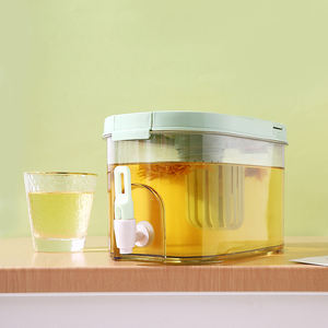 Carafe à Infusion Froide avec Infuseur Sans BPA, <span class=keywords><strong>Distributeur</strong></span> de Boissons pour Réfrigérateur avec Robinet, Anti-fuite, Grande Capacité, pour Thé Glacé et <span class=keywords><strong>Eau</strong></span> - Product Image 4