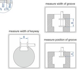 Micromètres Insize 3287-25B, plage de mesure extérieure 0-25 mm, intérieure 1,6-26,5 mm, graduation 0,01 mm - Product Image 4