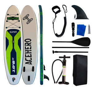 Vente Flash : Planche de Stand Up <span class=keywords><strong>Paddle</strong></span> <span class=keywords><strong>Gonflable</strong></span> Personnalisée ACEHERO, Écologique, <span class=keywords><strong>3</strong></span> Ailerons, Matériau Drop Stitch, pour la Navigation Océanique - Product Image 1